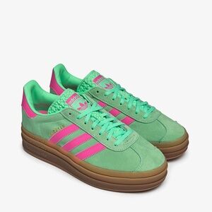 Adidas Gazelle - pink and turquoise